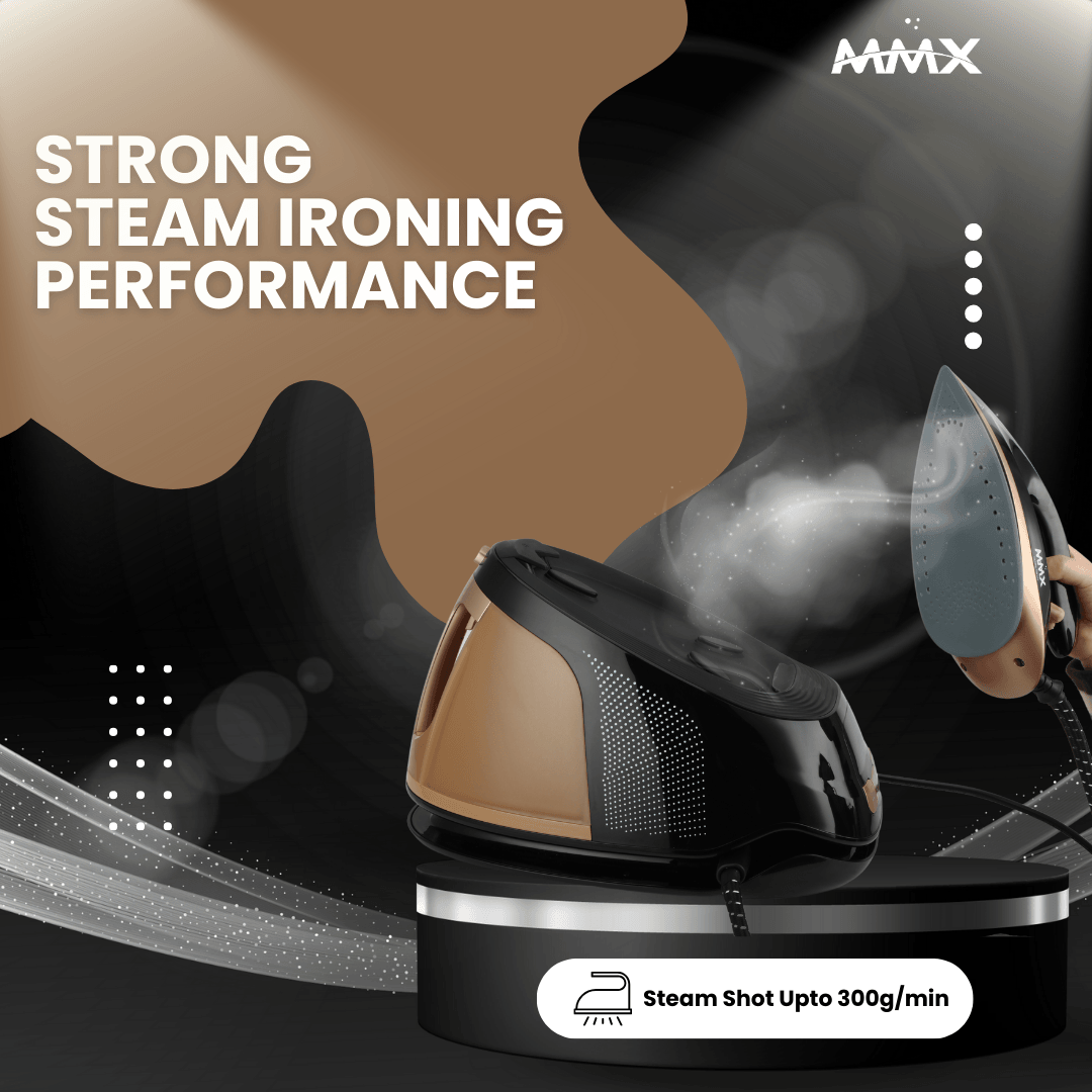 MMX DL988 SteamMaster Pro: 8.0bar Pressure Boiler Iron Generator with TempGuard ZeroBurn Technology