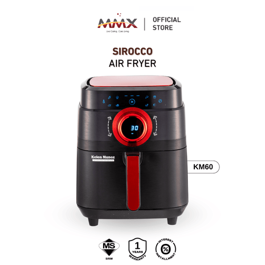 MMX Sirocco Plus KM60 3D Ecoheal Non Stick Digital Air Fryer 8.5L