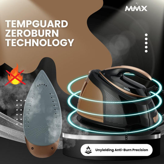 MMX DL988 SteamMaster Pro: 8.0bar Pressure Boiler Iron Generator with TempGuard ZeroBurn Technology