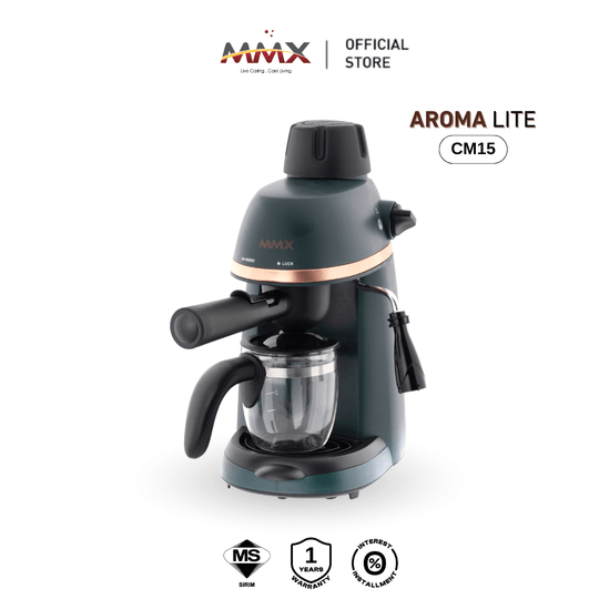 MMX Aroma CM15 Espresso Machine 3.5 Bar Coffee Maker 0.24L