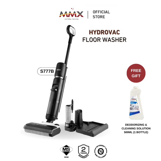 MMX HydroVac S777B Smart Wet Dry Vacuum & Mop Cleaner Floor Washer