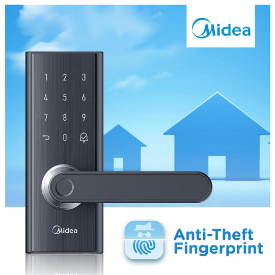 Midea BF205 SecureKey Pro: Smart Door Lock with Fingerprint | Password & RFID Card Access