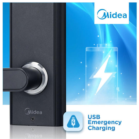 Midea BF205 SecureKey Pro: Smart Door Lock with Fingerprint | Password & RFID Card Access