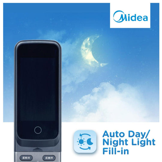 Midea BF550 UltraDigital MasterLock: Advanced 3D Facial Recognition Smart Door Lock Technology