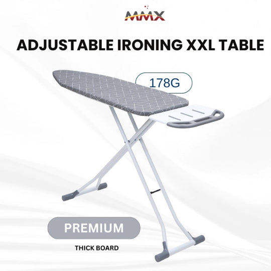 MMX Adjustable Ironing Table | Save Space - Effortless Ironing