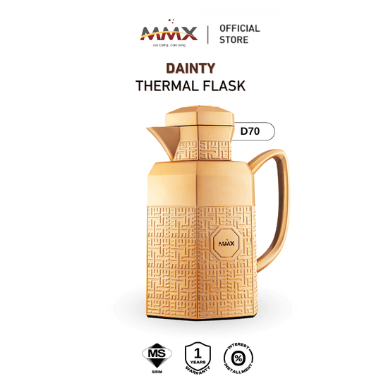 MMX Dainty D70 Stainless Steel Thermal Vacuum Flask 700ml - Gold