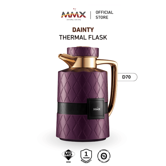 MMX Dainty D70 Stainless Steel Thermal Vacuum Flask 700ml - Purple