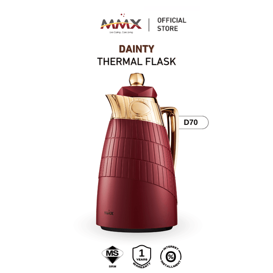 MMX Dainty D70 Stainless Steel Thermal Vacuum Flask 700ml - Red