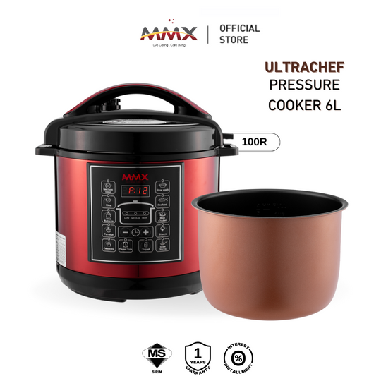 MMX UltraChef (100R) All-in-One Digital Pressure Cooker 6L: Fast, Safe, Delicious