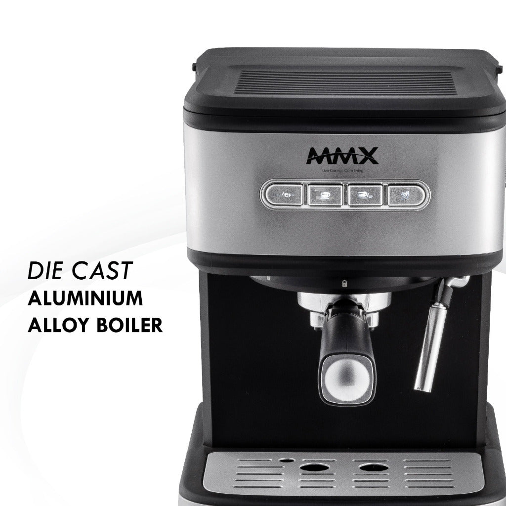 MMX Aroma Pro CM30 Espresso Machine 15 Bar Stainless Steel Coffee Maker