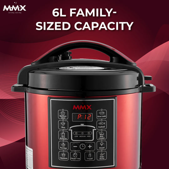 MMX UltraChef (100R) All-in-One Digital Pressure Cooker 6L: Fast, Safe, Delicious