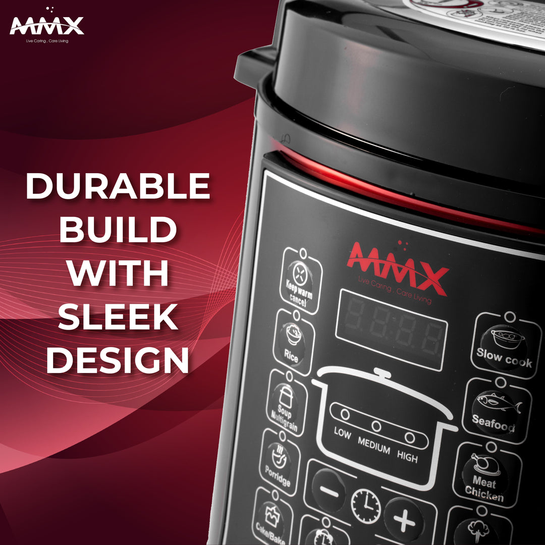 MMX UltraChef (100R) All-in-One Digital Pressure Cooker 6L: Fast, Safe, Delicious