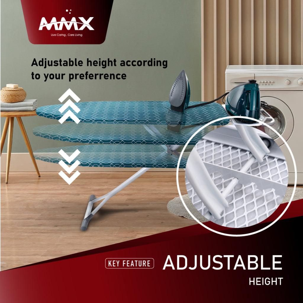 MMX Adjustable Ironing Table Green (MMXIB-160G)